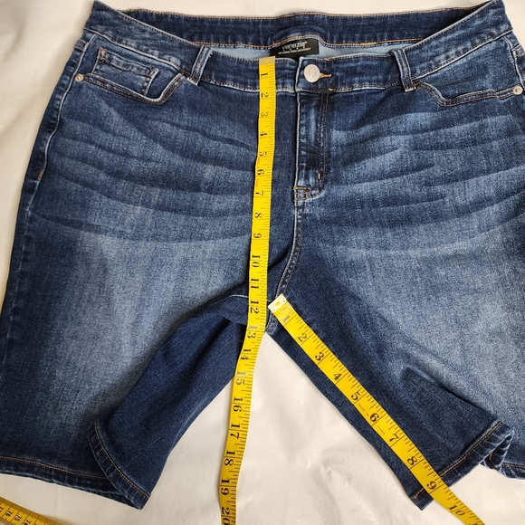 Venezia Lane Bryant Jean Shorts Blue Denim High Rise Plus Size 20 - Picture 8 of 11